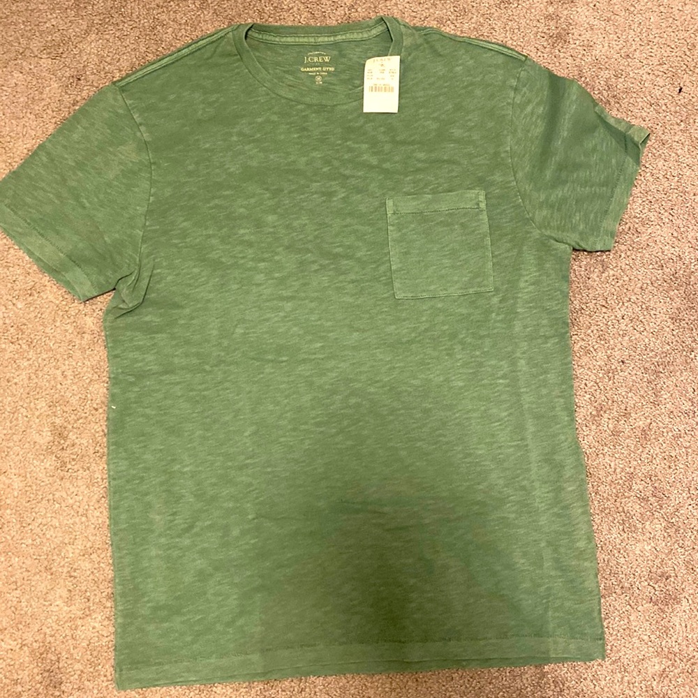 Men’s Heather Green J Crew Neck T-Shirt - M - with tags